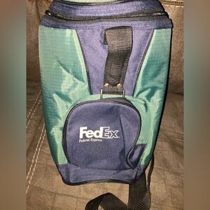 FedEx Insulated Lunch Bag in Blue and Green cooler
